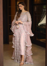 Blush Radiance – Pink Embellished Formal Ensemble